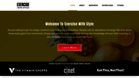 What Exercisewithstyle.com website looked like in 2021 (2 years ago)
