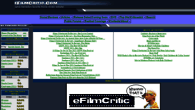 What Efilmcritic.com website looked like in 2021 (2 years ago)