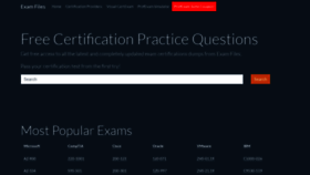 What Exam-files.com website looked like in 2021 (2 years ago)