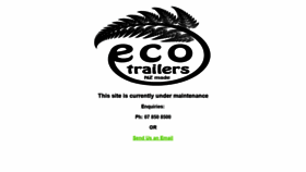 What Ecotrailers.co.nz website looked like in 2021 (2 years ago)