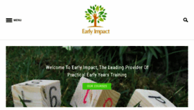 What Earlyimpactlearning.com website looked like in 2021 (2 years ago)