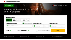 What Europcar.be website looked like in 2021 (2 years ago)