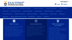 What Exactprep.com website looked like in 2021 (2 years ago)