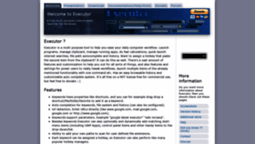 What Executor.dk website looked like in 2021 (2 years ago)