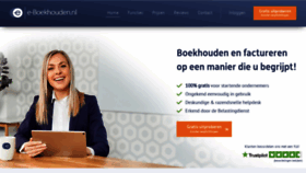What E-boekhouden.nl website looked like in 2021 (2 years ago)