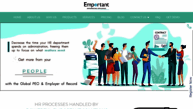 What Emportant.com website looked like in 2021 (2 years ago)