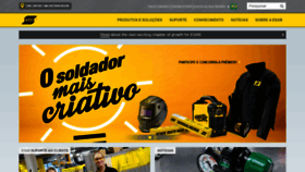 What Esab.com.br website looked like in 2021 (2 years ago)