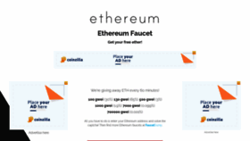 What Ethereumfaucet.info website looked like in 2021 (2 years ago)