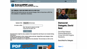 What Extractpdf.com website looked like in 2021 (2 years ago)