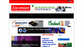 What Encomium.ng website looked like in 2021 (3 years ago)