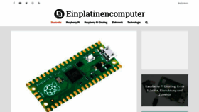 What Einplatinencomputer.com website looked like in 2021 (2 years ago)