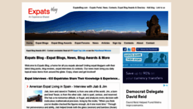 What Expatsblog.com website looked like in 2021 (2 years ago)