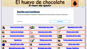 What Elhuevodechocolate.com website looked like in 2021 (2 years ago)