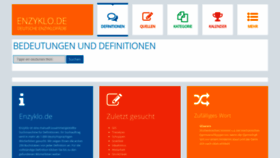 What Enzyklo.de website looked like in 2021 (3 years ago)