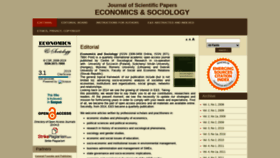 What Economics-sociology.eu website looked like in 2021 (2 years ago)