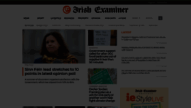 What Examiner.ie website looked like in 2021 (2 years ago)