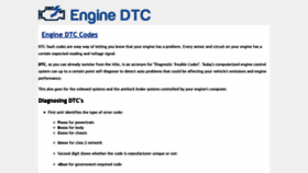 What Enginedtc.com website looked like in 2021 (2 years ago)