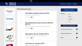 What Emploisocial.fr website looked like in 2021 (2 years ago)