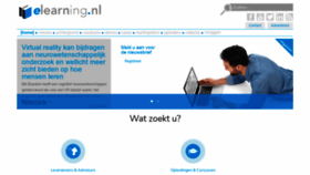 What E-learning.nl website looked like in 2021 (2 years ago)