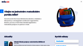 What Edu.cz website looked like in 2021 (2 years ago)