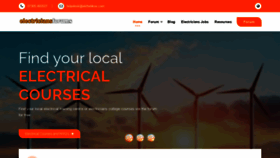 What Electriciansforums.co.uk website looked like in 2021 (2 years ago)