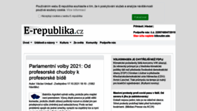 What E-republika.cz website looked like in 2021 (2 years ago)
