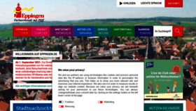 What Eppingen.de website looked like in 2021 (2 years ago)