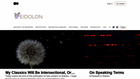 What Eidolon.pub website looked like in 2021 (3 years ago)