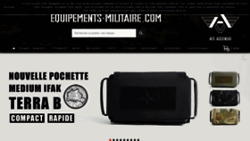 What Equipements-militaire.com website looked like in 2021 (2 years ago)