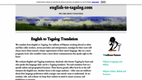 What English-to-tagalog.com website looked like in 2021 (2 years ago)