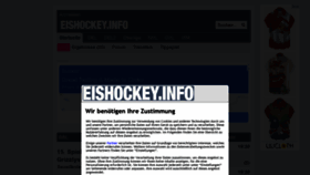 What Eishockey.info website looked like in 2021 (2 years ago)