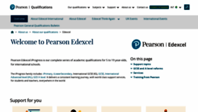 What Edexcel.com website looked like in 2021 (2 years ago)