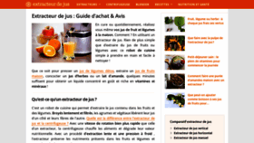 What Extracteur-de-jus.com website looked like in 2021 (2 years ago)