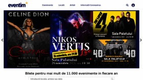 What Eventim.ro website looked like in 2021 (4 years ago)
