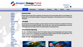 What Energy.eu website looked like in 2021 (2 years ago)