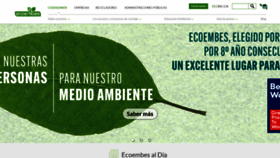 What Ecoembes.com website looked like in 2021 (2 years ago)