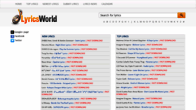 What Elyricsworld.com website looked like in 2021 (2 years ago)