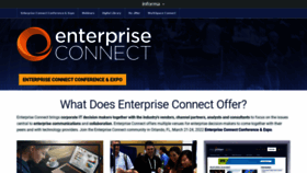 What Enterpriseconnect.com website looked like in 2021 (2 years ago)