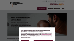 What Elterngeld-digital.de website looked like in 2021 (2 years ago)