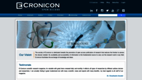 What Ecronicon.com website looked like in 2021 (2 years ago)