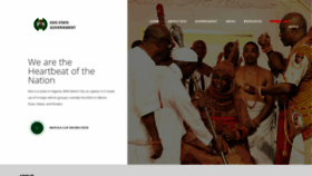 What Edostate.gov.ng website looked like in 2021 (2 years ago)