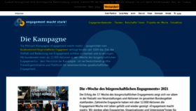 What Engagement-macht-stark.de website looked like in 2021 (4 years ago)