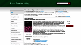 What Exceltekstenuitleg.nl website looked like in 2021 (2 years ago)