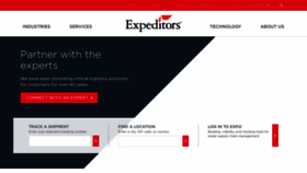 What Expeditors.com website looked like in 2021 (2 years ago)