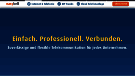 What Easybell.de website looked like in 2021 (3 years ago)