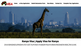 What Evisakenya.net website looked like in 2021 (2 years ago)