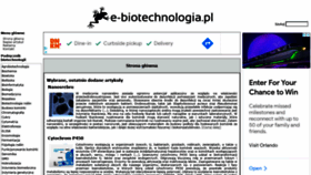 What E-biotechnologia.pl website looked like in 2021 (2 years ago)