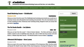 What Ecashminer.com website looked like in 2021 (3 years ago)