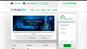 What Exchanger24.org website looked like in 2021 (2 years ago)