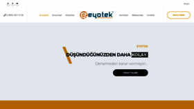 What Eyotek.com website looked like in 2021 (2 years ago)